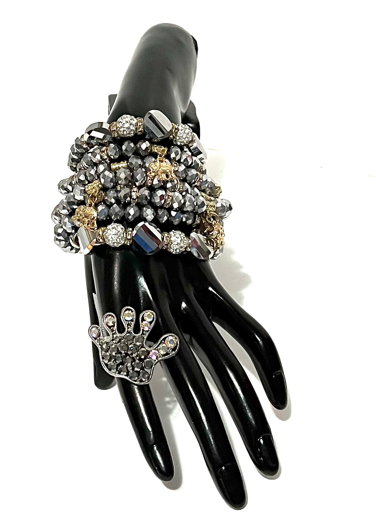 Quiet night bracelet with ring